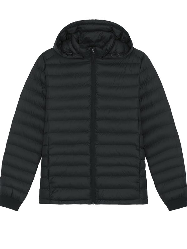 Black Stanley Voyager jacket with removable hood (STJM837)