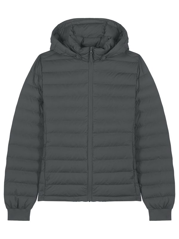 Anthracite Stella Voyager jacket with removable hood (STJW839)