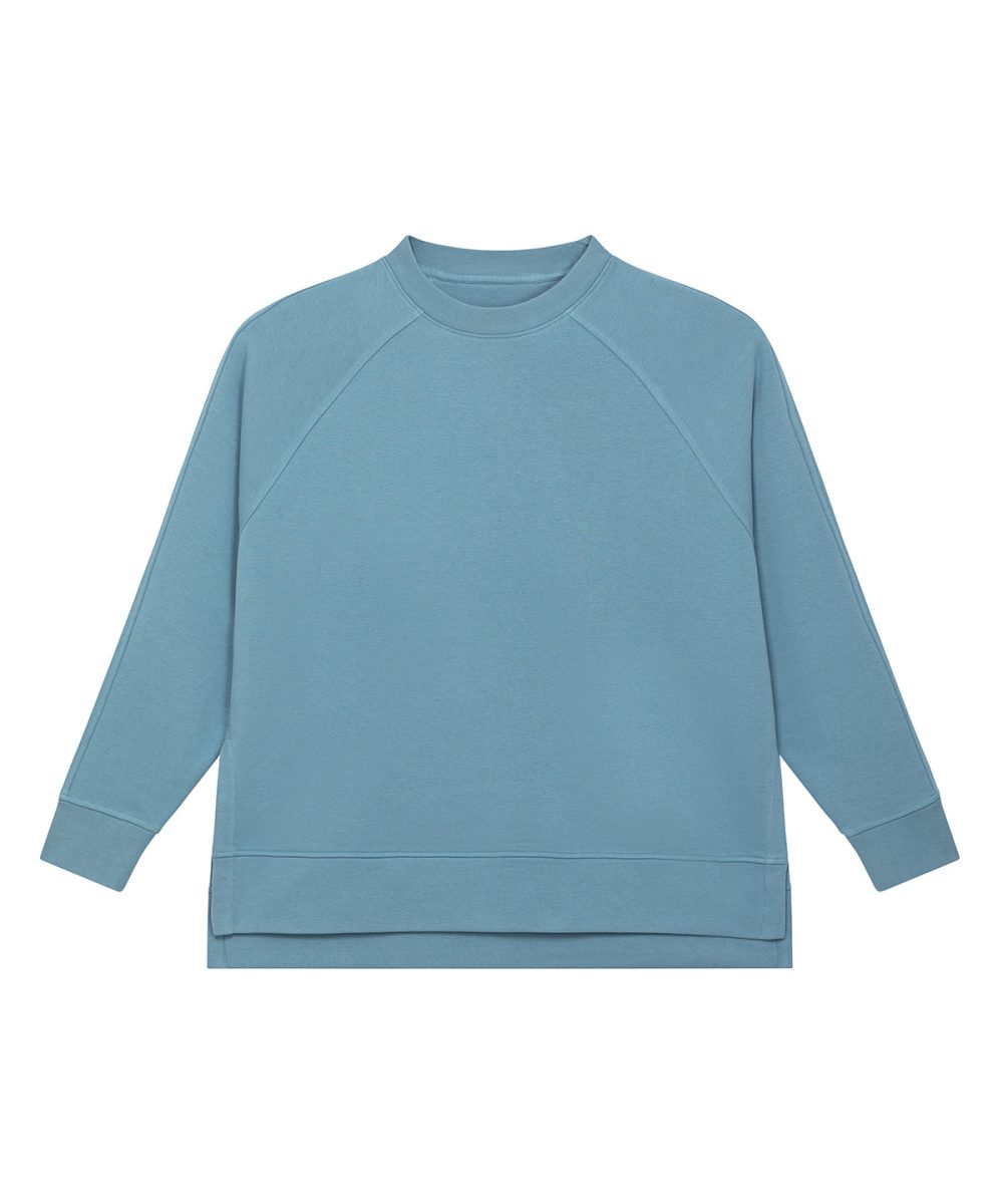 Atlantic Blue Stella Wilder women's oversized crew neck sweatshirt (STSW872)