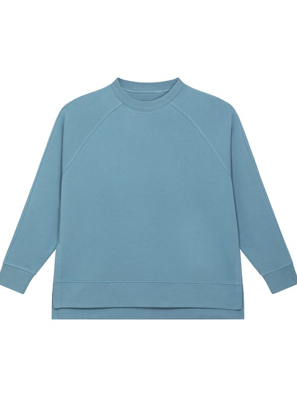 Atlantic Blue Stella Wilder women's oversized crew neck sweatshirt (STSW872)