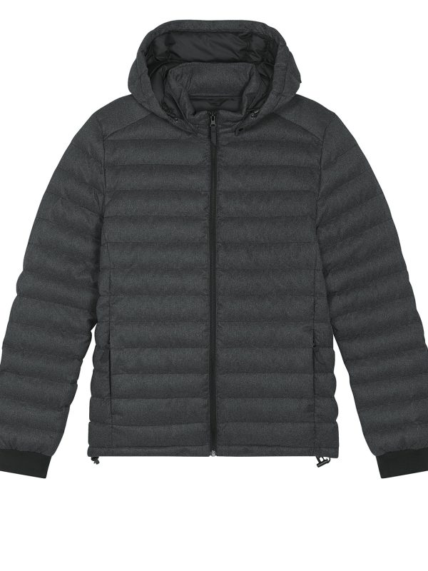 Dark Heather Grey Stanley Voyager wool-like jacket (STJM889)