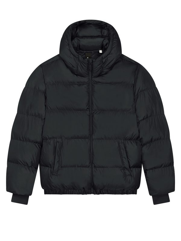 Black Unisex Puffer oversized jacket (STJU840)