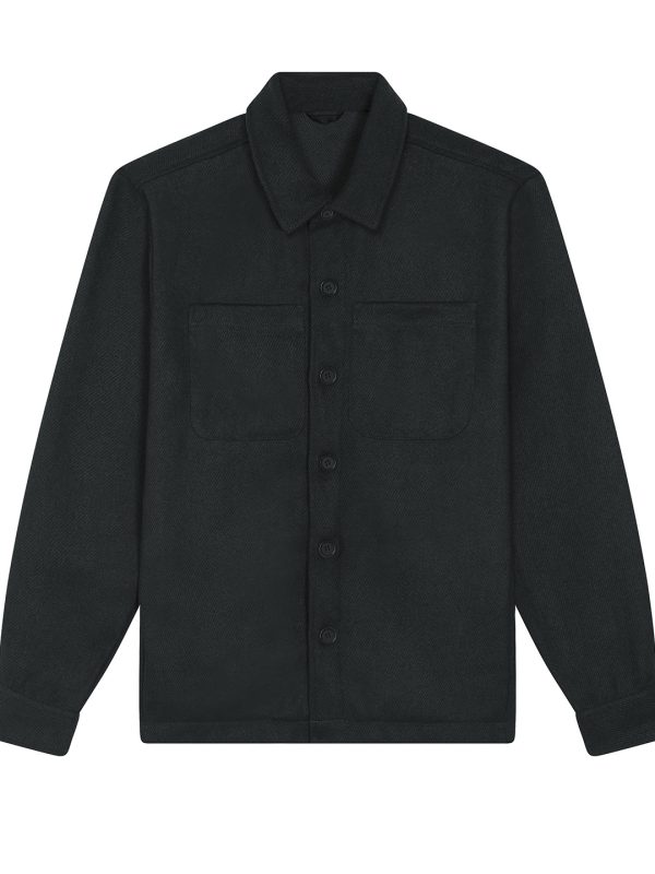 Black Unisex River shirt jacket (STJU845)