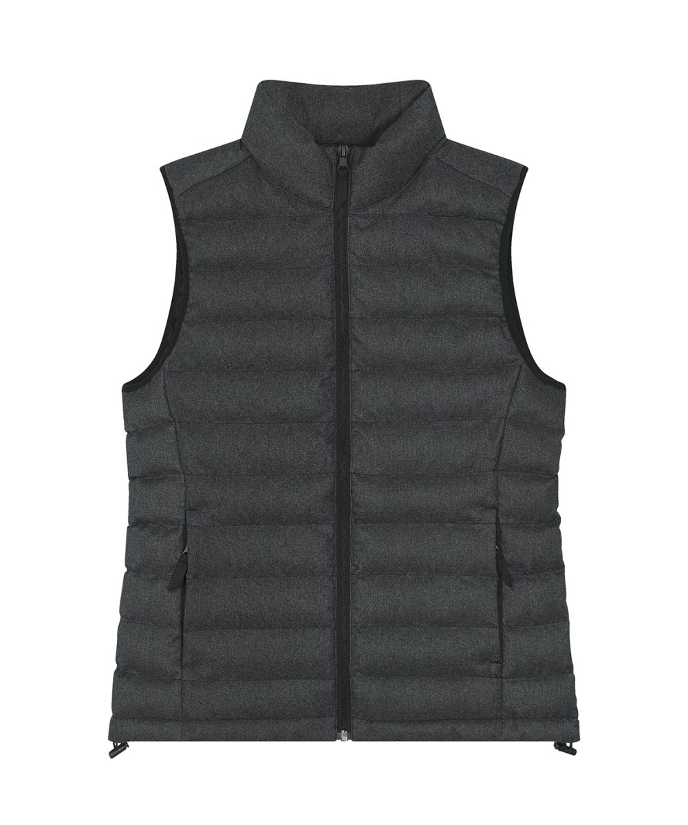 Dark Heather Grey Stella Climber wool-like bodywarmer (STJW899)