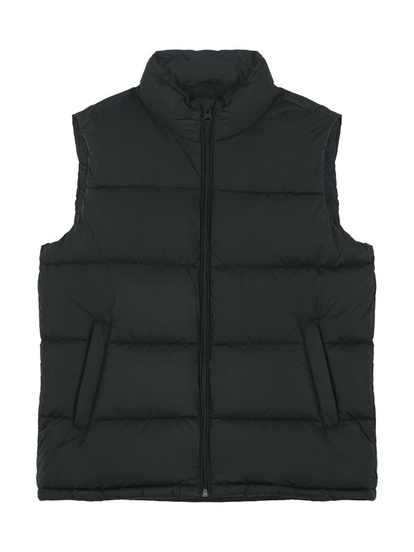 Black Padded puffer gilet (STJU250)