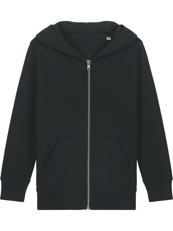 Black Kids Mini Cultivator 2.0 iconic zip-thru hoodie sweatshirt (STSK182)