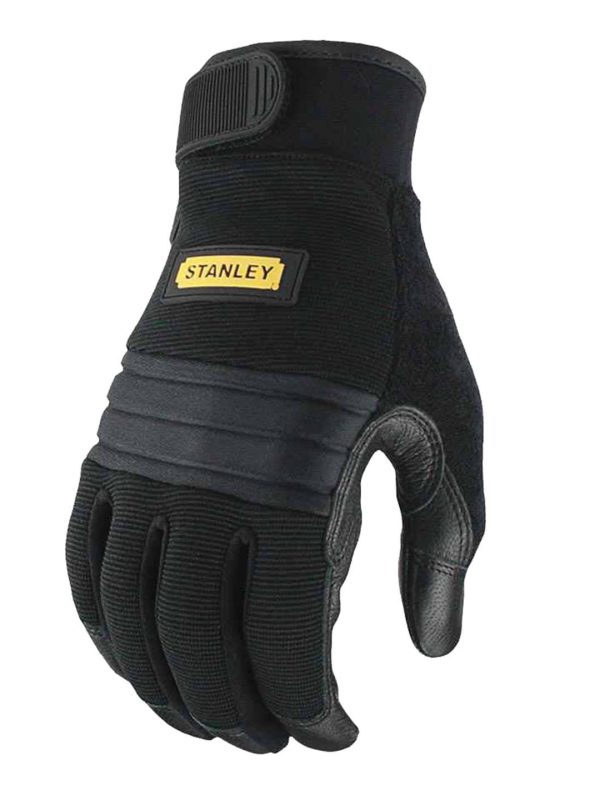 Black Stanley vibration reduction gloves