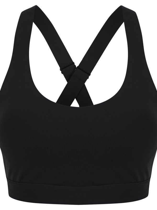 Black Medium impact core bra