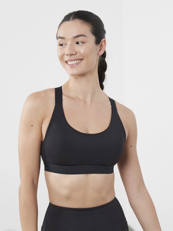 Medium impact core bra