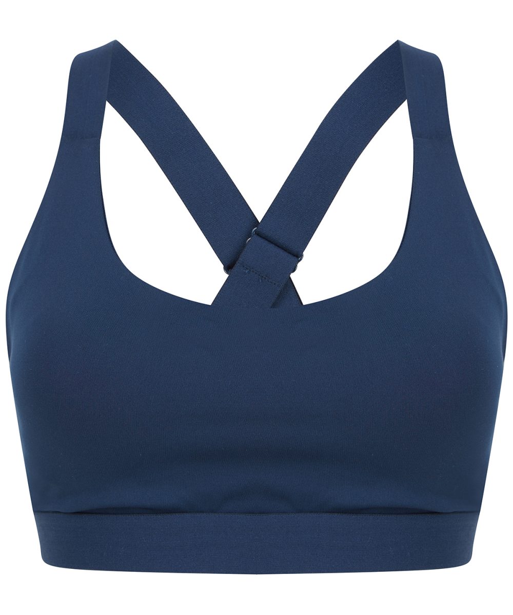 Navy Medium impact core bra