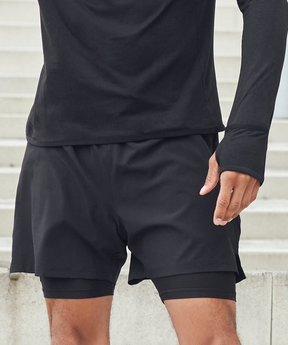 Double-layer sports shorts