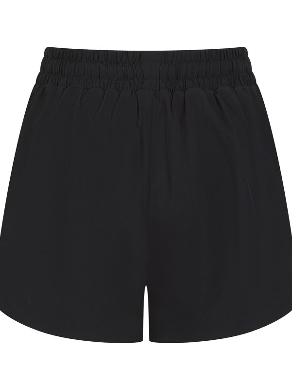 Black/Black Women’s double-layer sports shorts