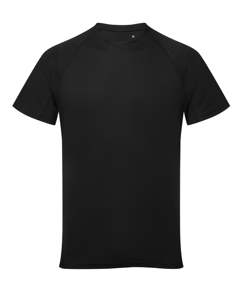 Black TriDri® panelled tech tee