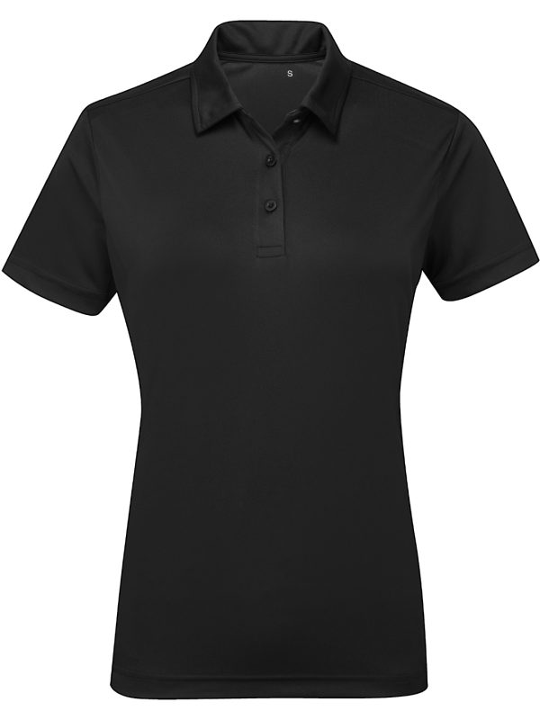 Black Women's TriDri® panelled polo