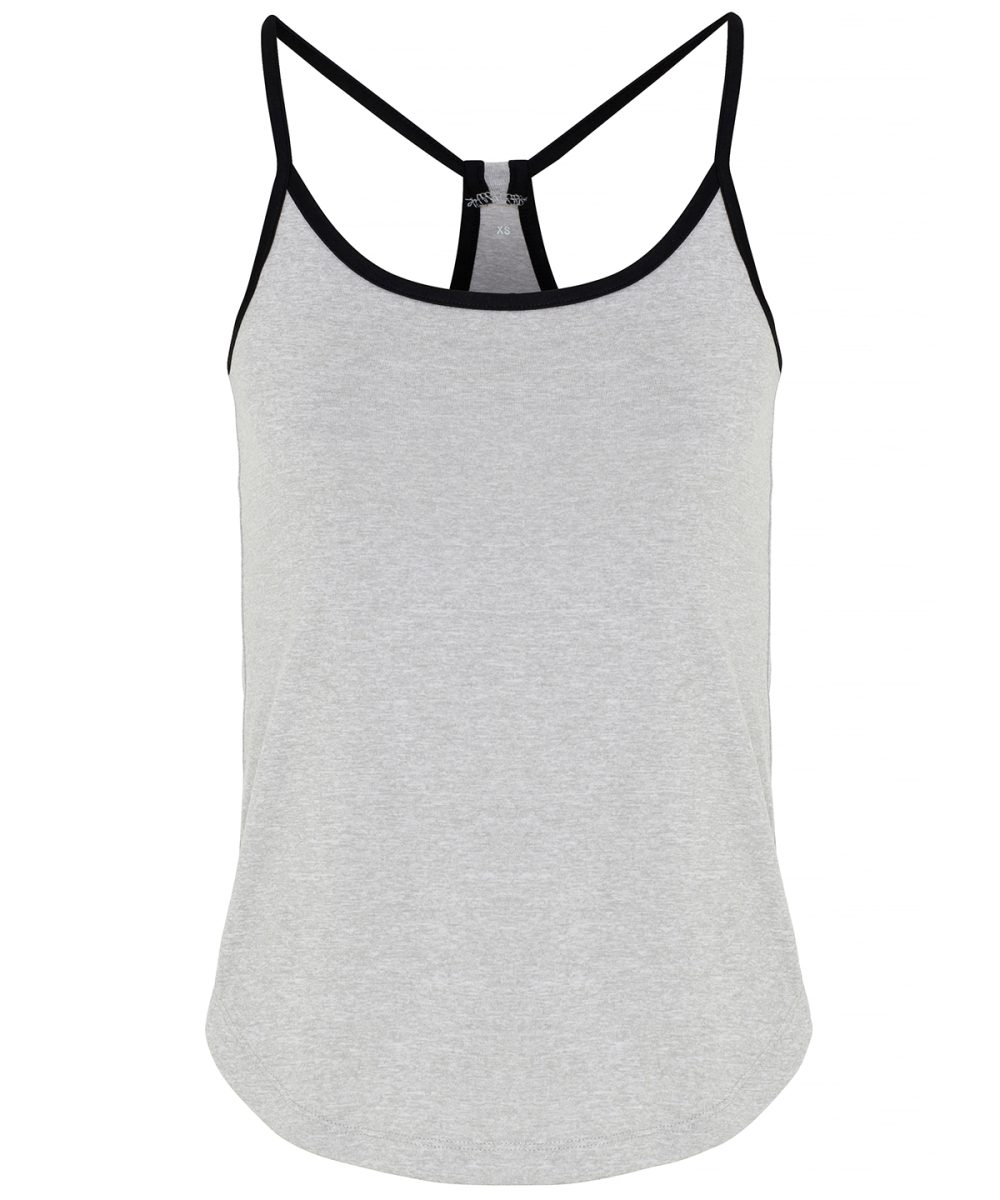 Silver Melange/Black Women's TriDri® yoga vest