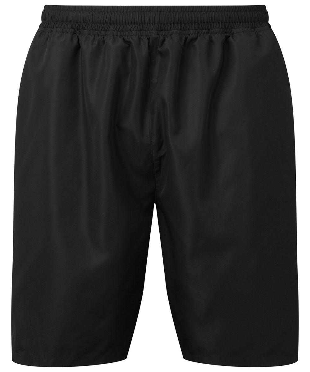 Black TriDri® running shorts