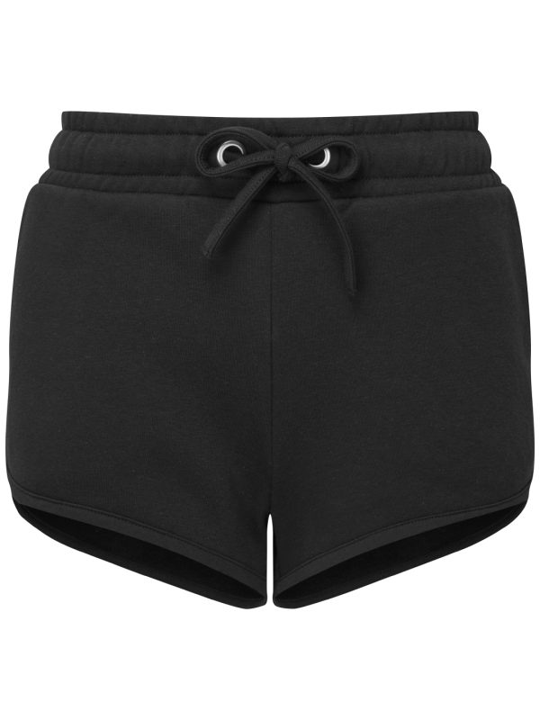 Black Women’s TriDri® recycled retro jogger shorts