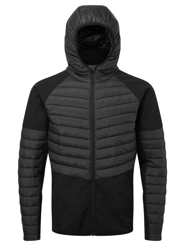 Black Men's TriDri® insulated hybrid jacket