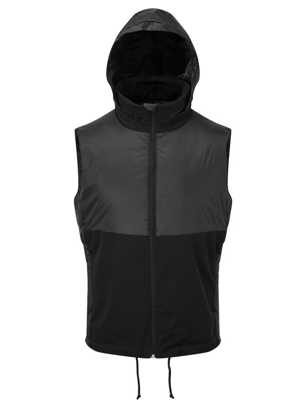 Black Men's TriDri® insulated hybrid gilet