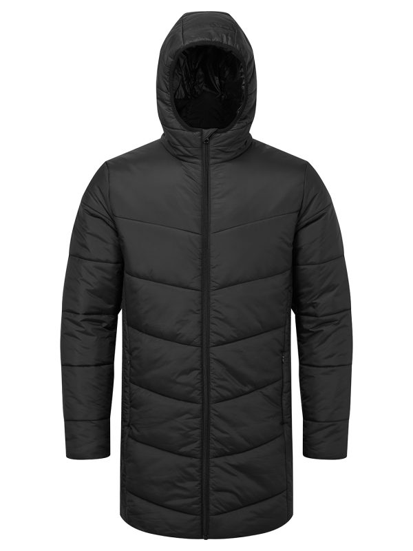 Black Men's TriDri® microlight longline jacket