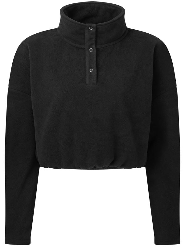 Black Women's TriDri® cropped fleece