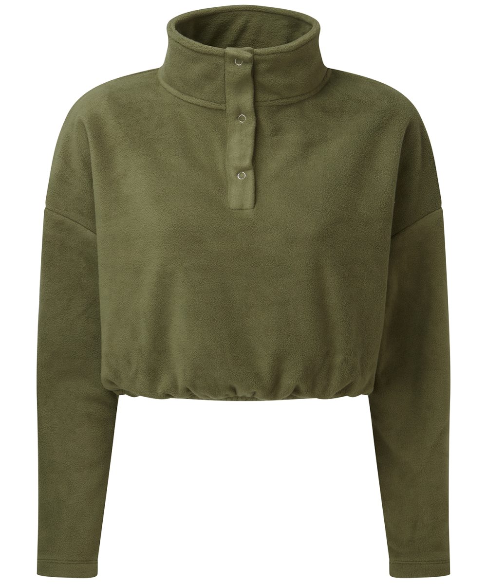 Olive Women's TriDri® cropped fleece