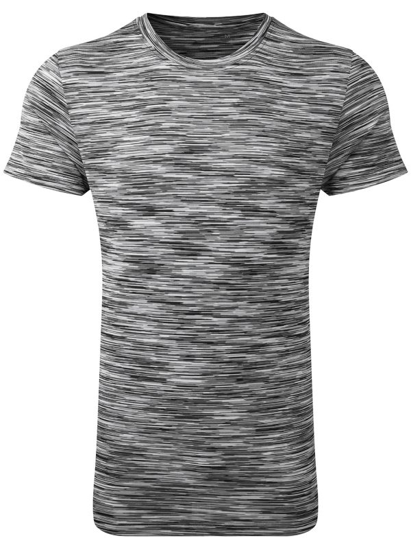 Black/Grey TriDri® space dye performance t-shirt