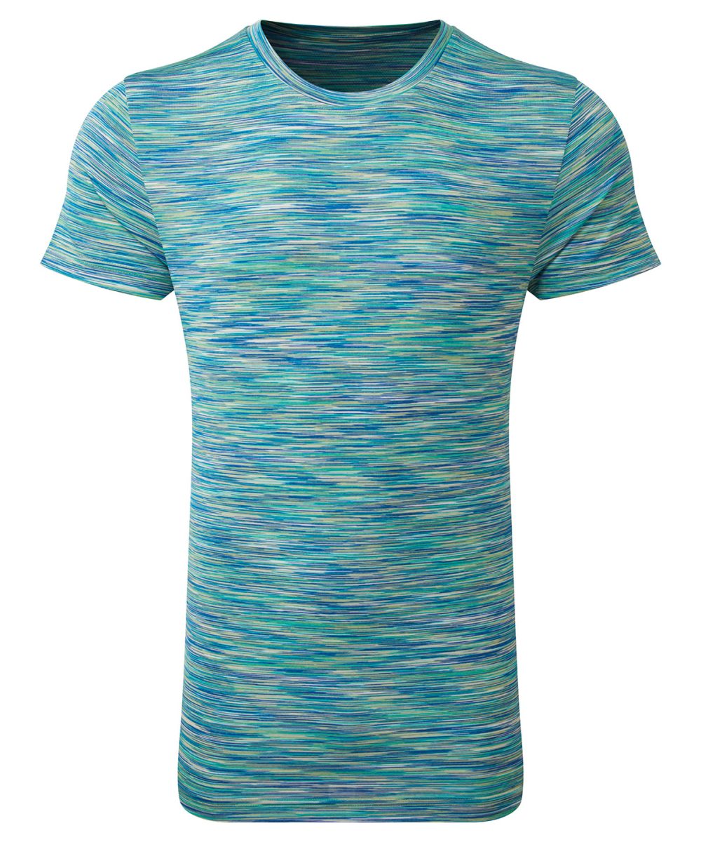 Green/Blue TriDri® space dye performance t-shirt