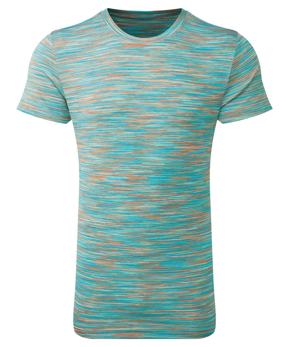 Orange/Mint TriDri® space dye performance t-shirt