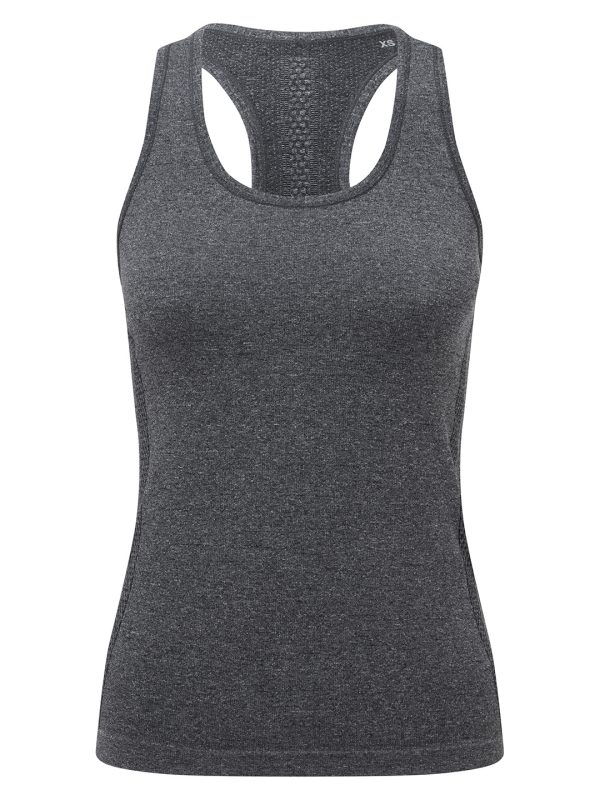 Black Melange Women's TriDri® seamless '3D fit' multi-sport sculpt vest