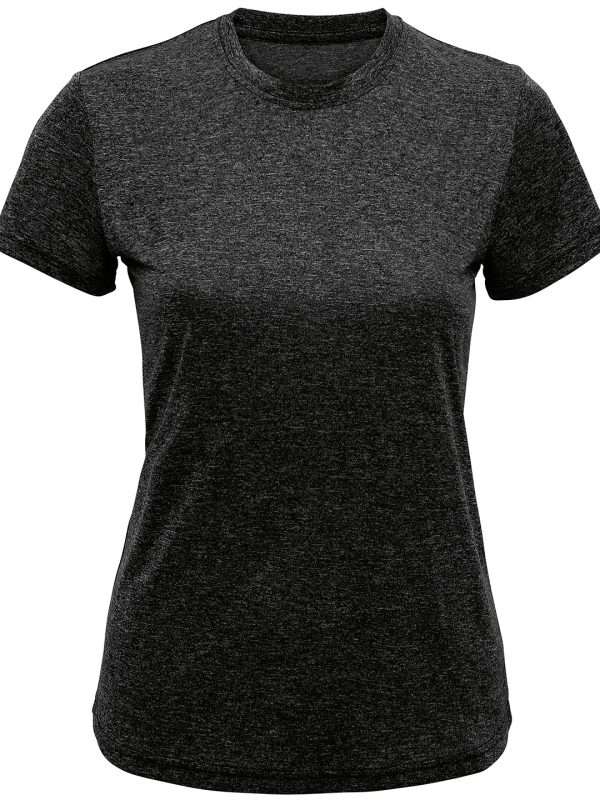 Black Melange Women's TriDri® recycled performance t-shirt