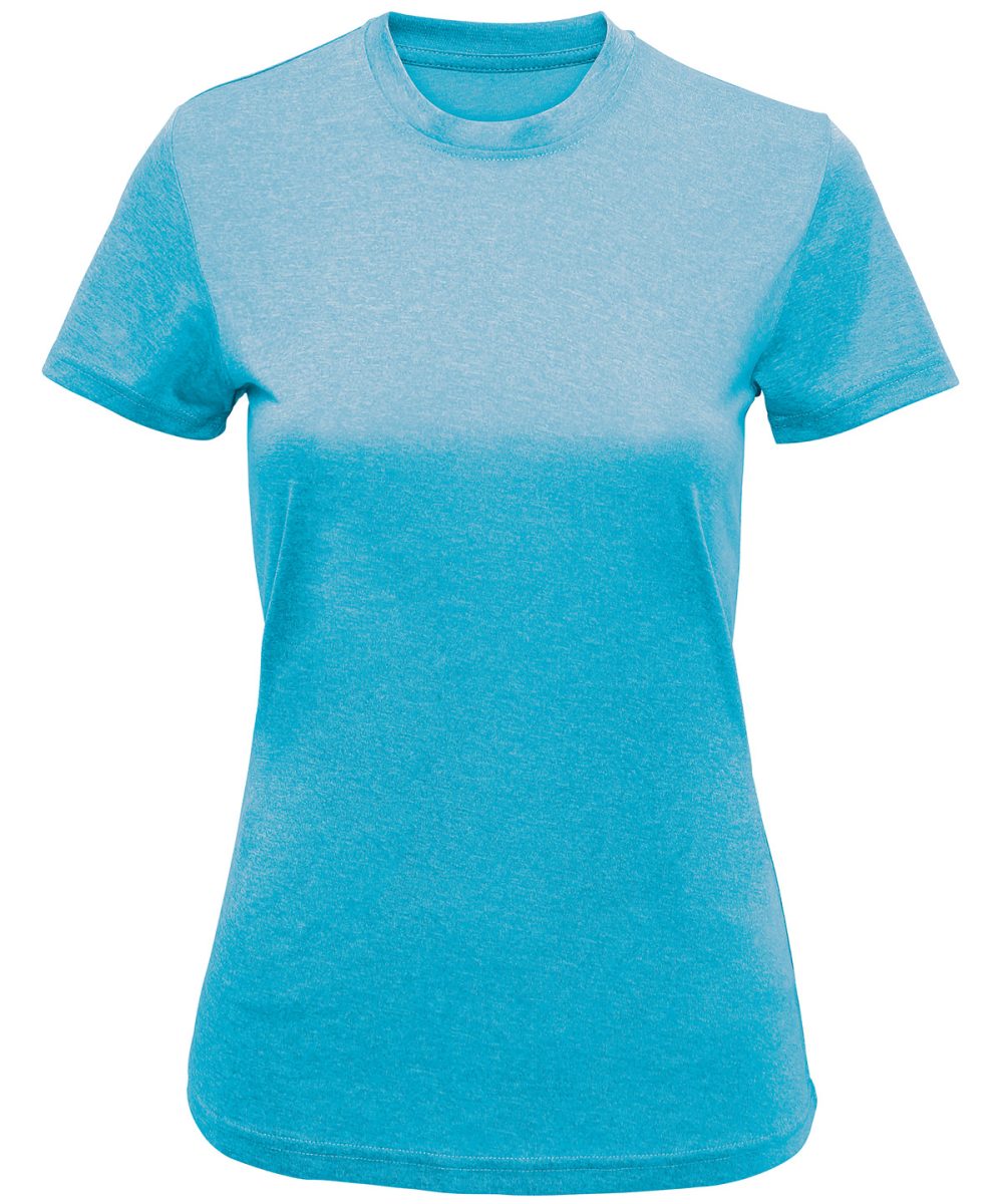 Turquoise Melange Women's TriDri® recycled performance t-shirt