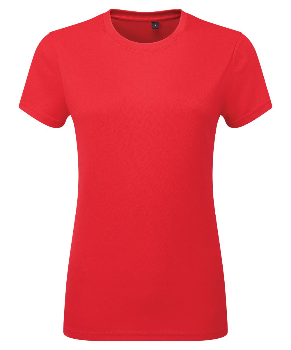 Fire Red Women's TriDri® textured recycled tee