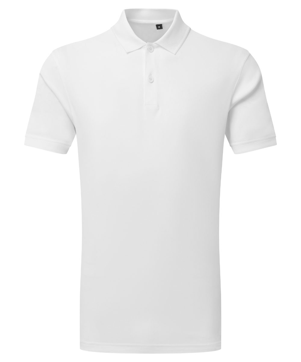 White TriDri® textured recycled polo