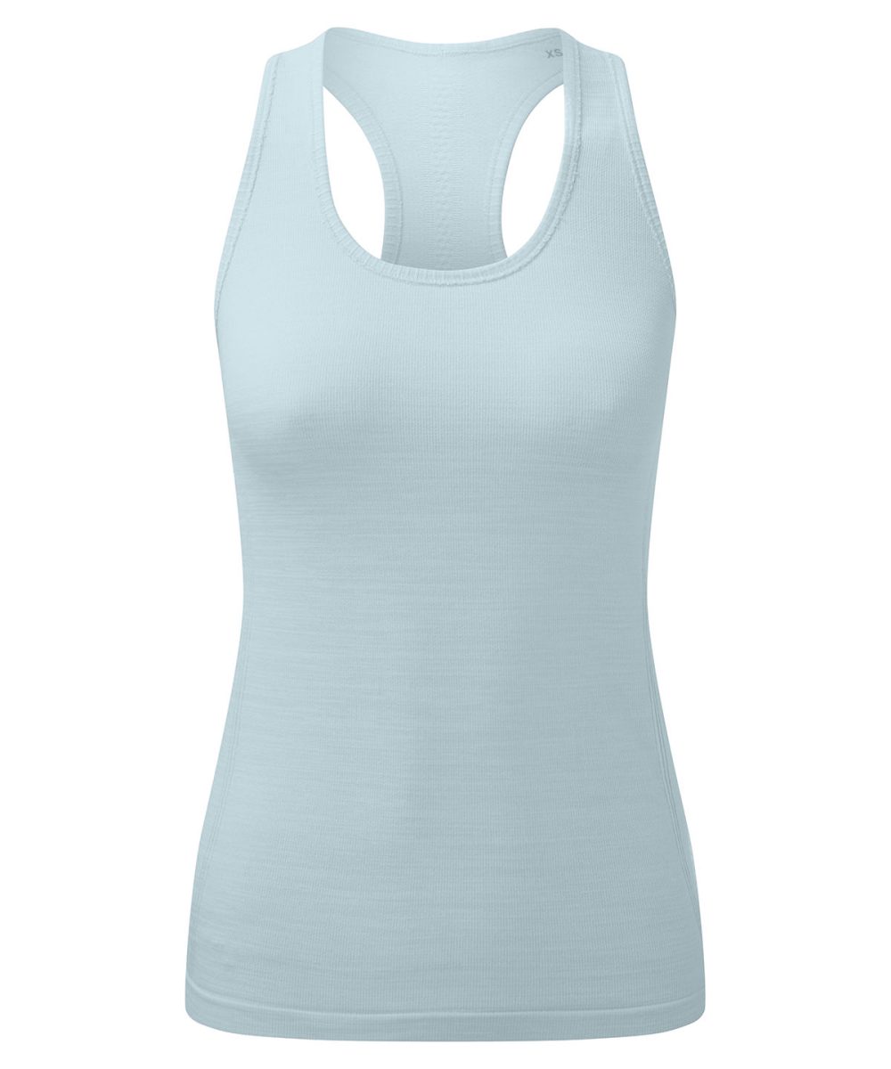 Sky Blue Melange Women's TriDri® recycled seamless 3D fit multi-sport flex vest