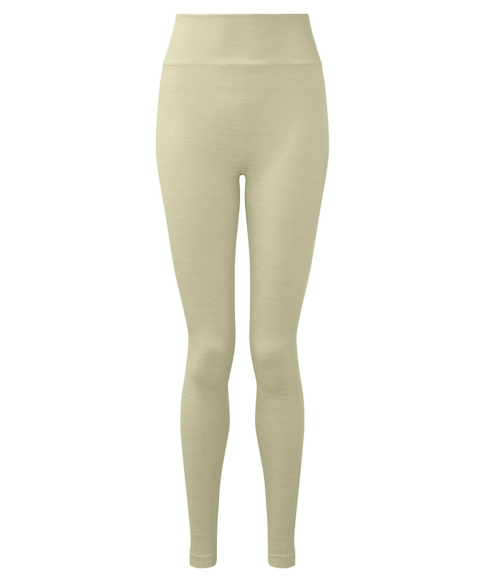 Sage Green Melange Women's TriDri® recycled seamless 3D fit multi-sport flex leggings