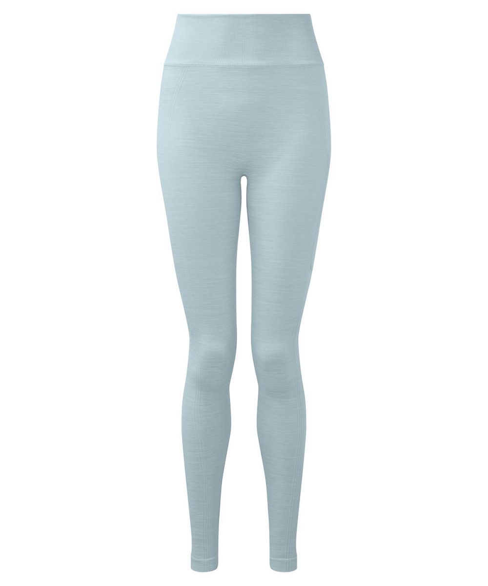 Sky Blue Melange Women's TriDri® recycled seamless 3D fit multi-sport flex leggings