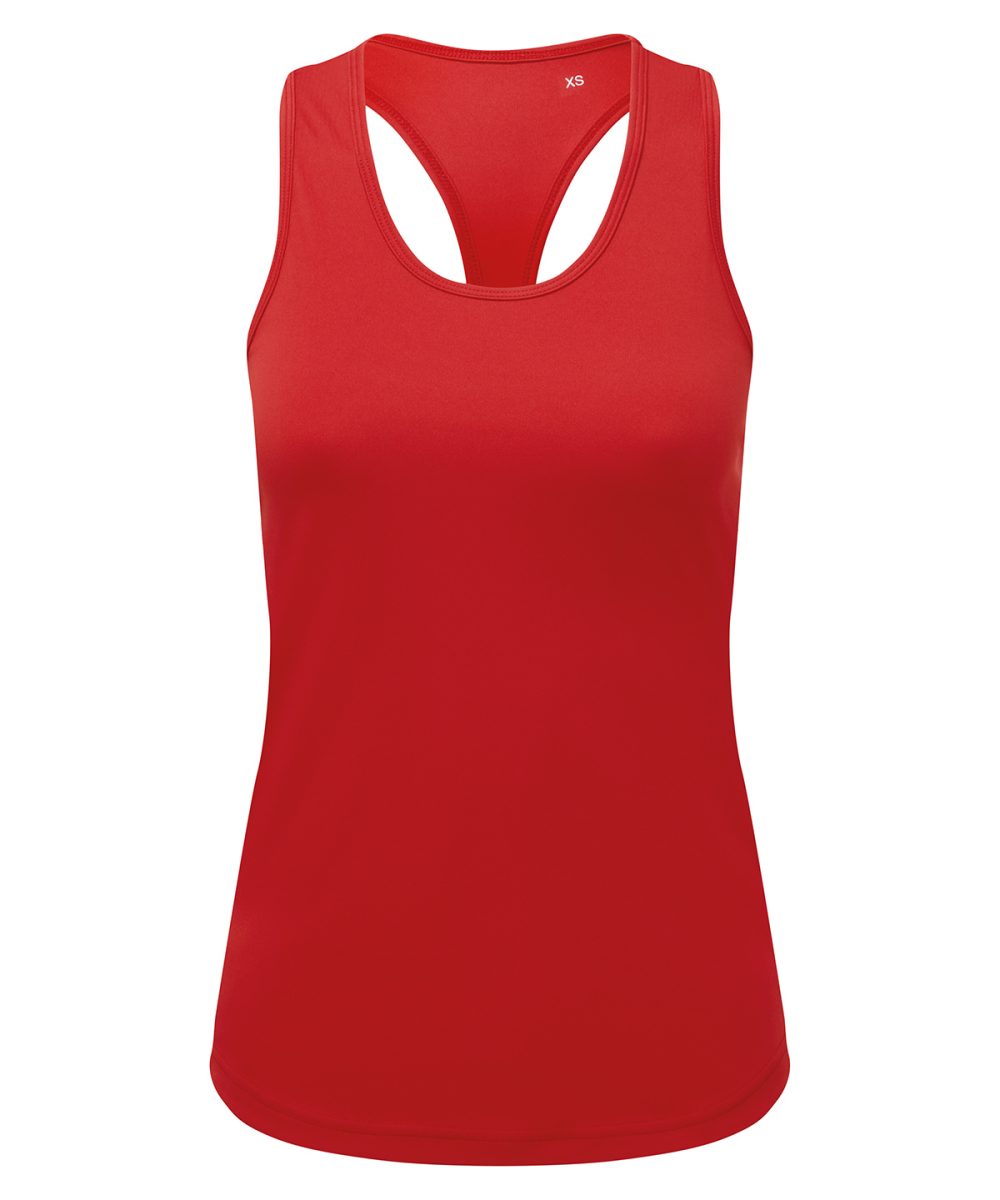 Fire Red Women’s TriDri® recycled performance slim racerback vest