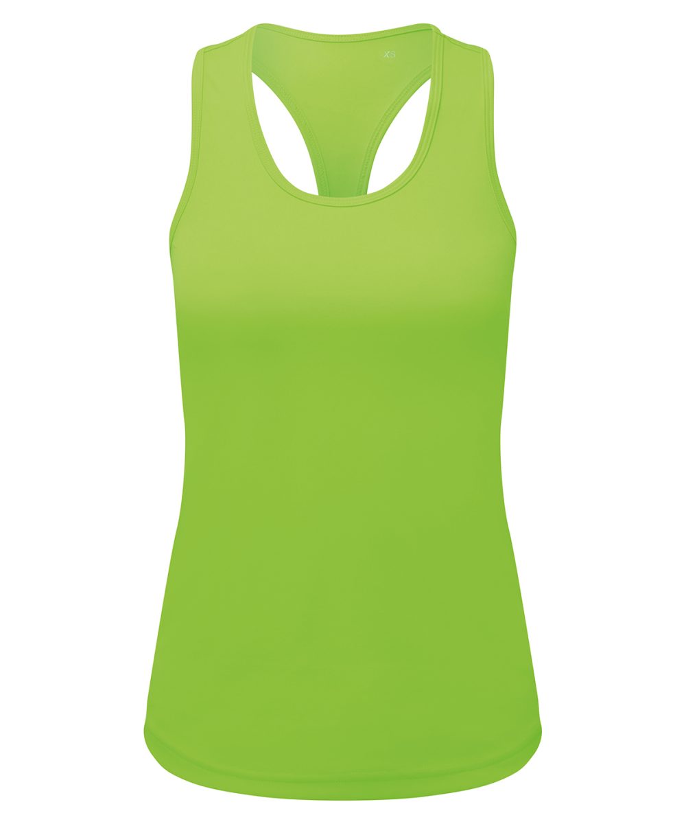 Lightning Green Women’s TriDri® recycled performance slim racerback vest