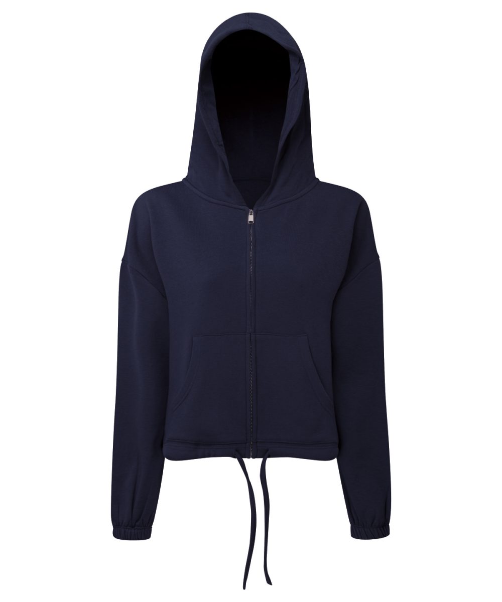 Navy Women’s TriDri® recycled drawstring full-zip hoodie
