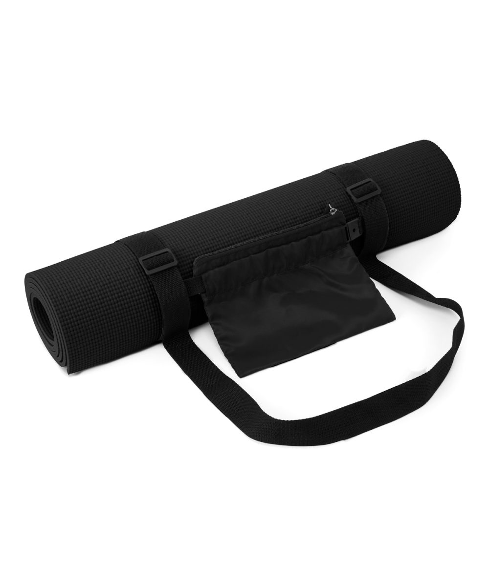 Black TriDri® Fitness mat and carry bag