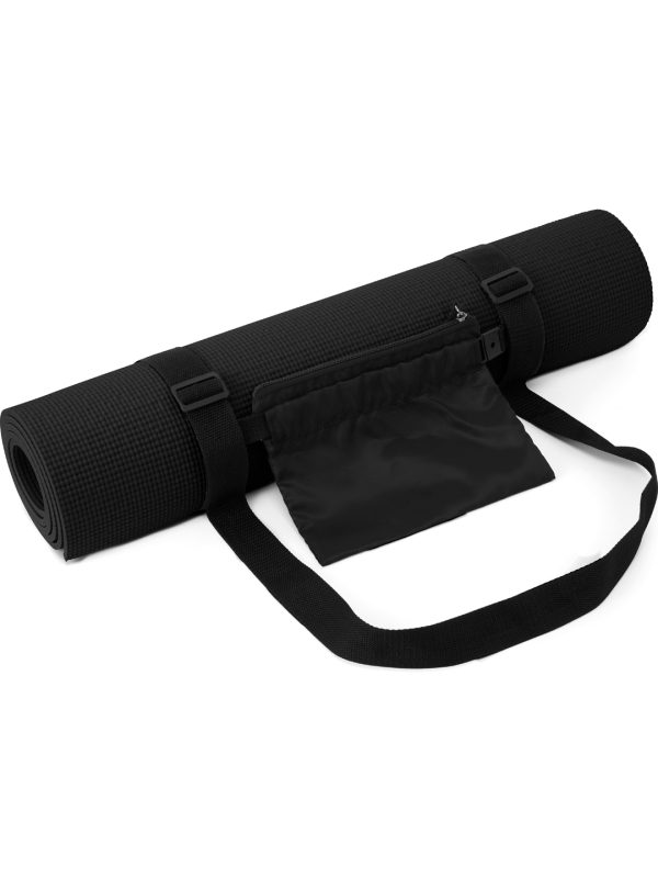 Black TriDri® Fitness mat and carry bag