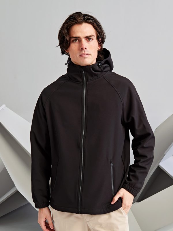 Hooded 2-layer softshell jacket