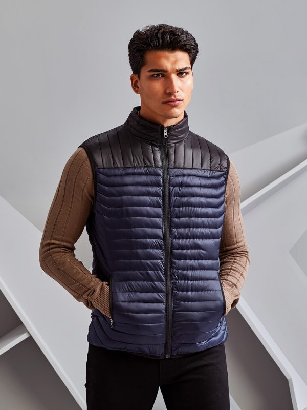 Domain two-tone gilet