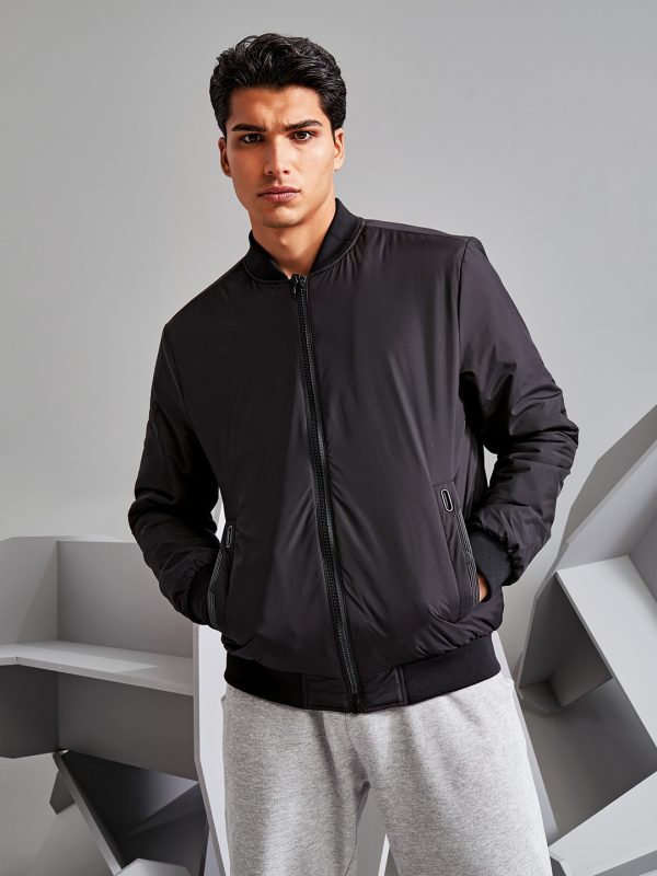 Delta plain bomber jacket