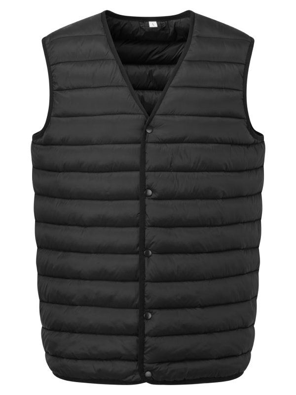 Black Padded gilet vest