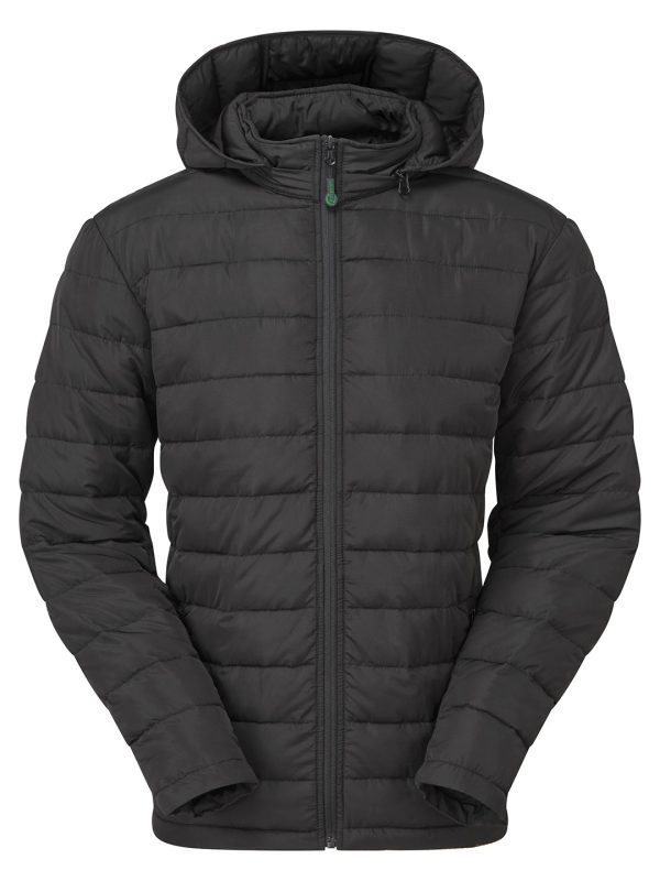 Black Delmont recycled padded jacket