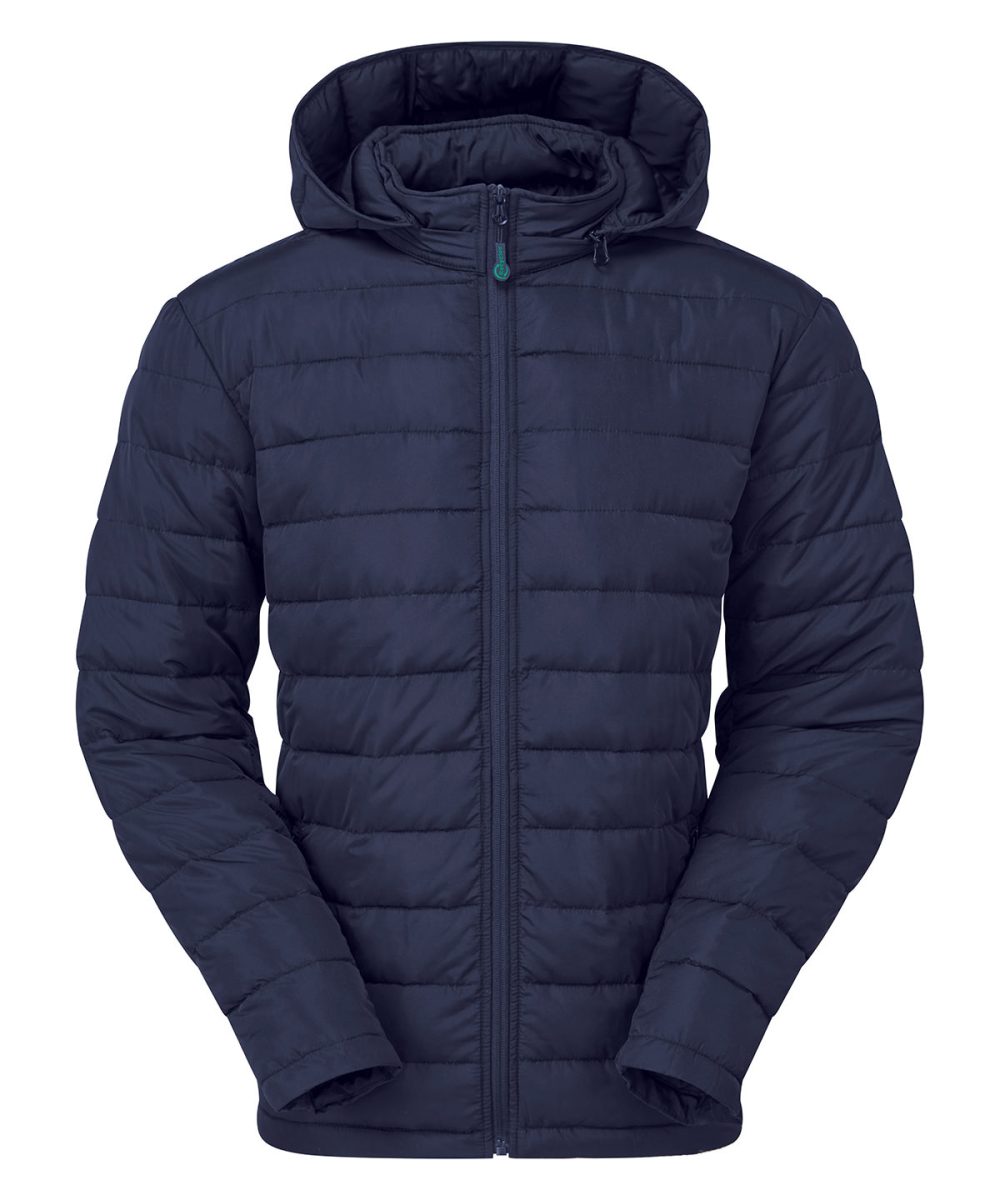 Navy Delmont recycled padded jacket