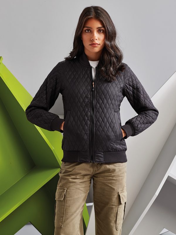 Women's quilted flight jacket