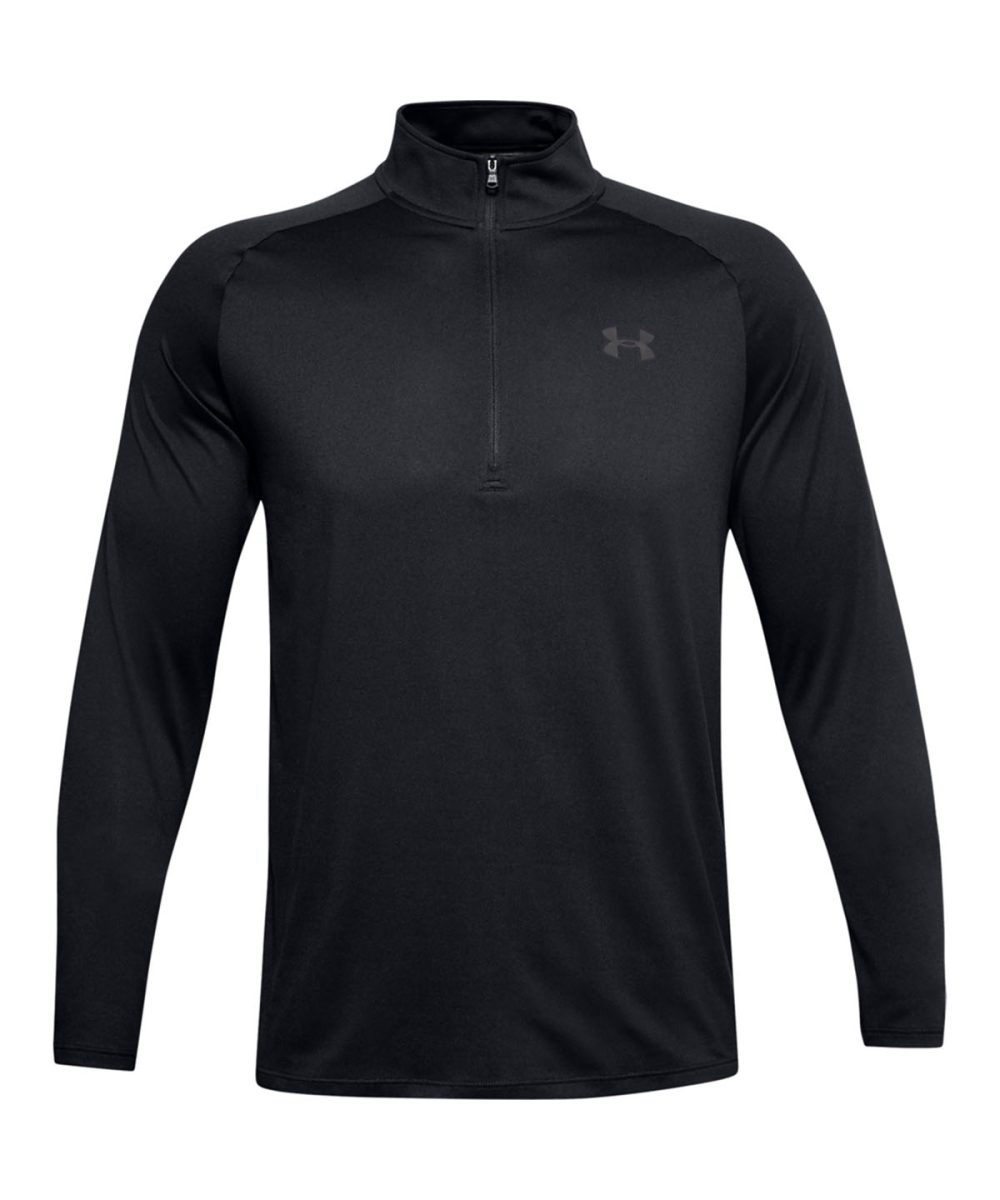 Black/Charcoal Tech™ 2.0  1/2 zip long sleeve